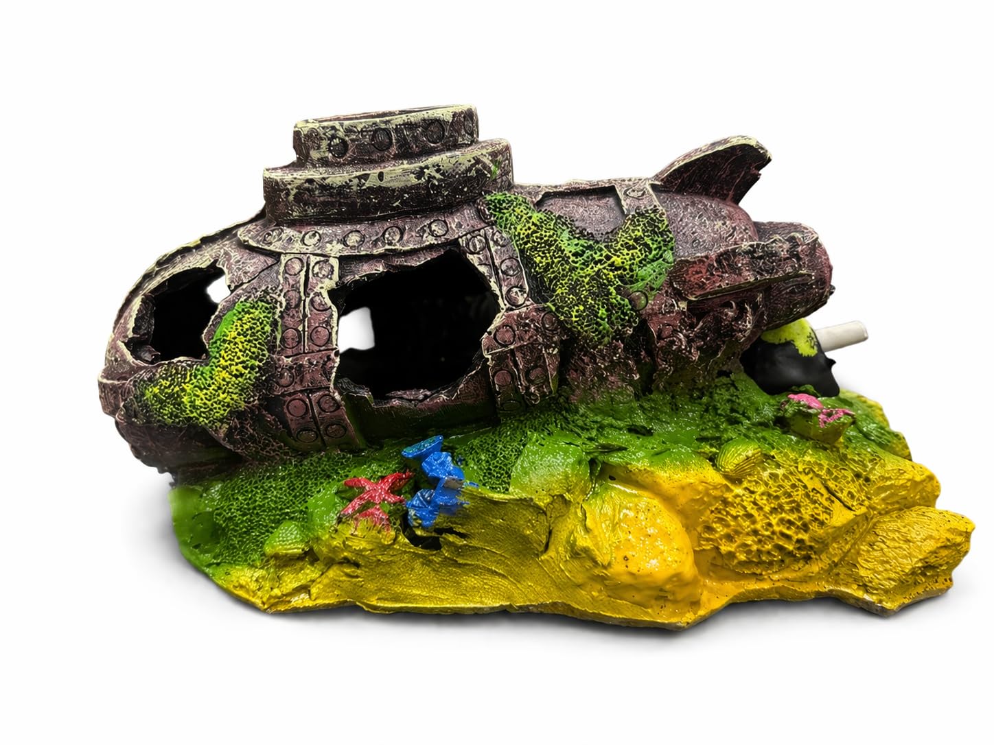 FAH® Aquarium Decoration Submarine (132) | Table Decor | Medium Size (22.5 cm x 10 cm) by FAH