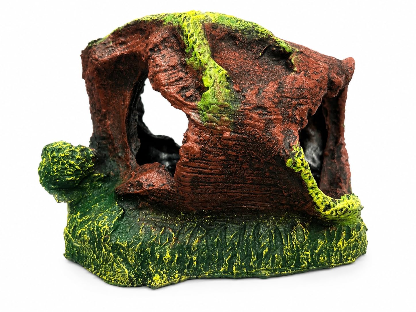 FAH Tree Log Cave | Non- Toxic | Resin Fish Tank Ornament | Durable Aquarium Decor | FAH | (23cm x 16.5cm x 7.5cm) by FAH