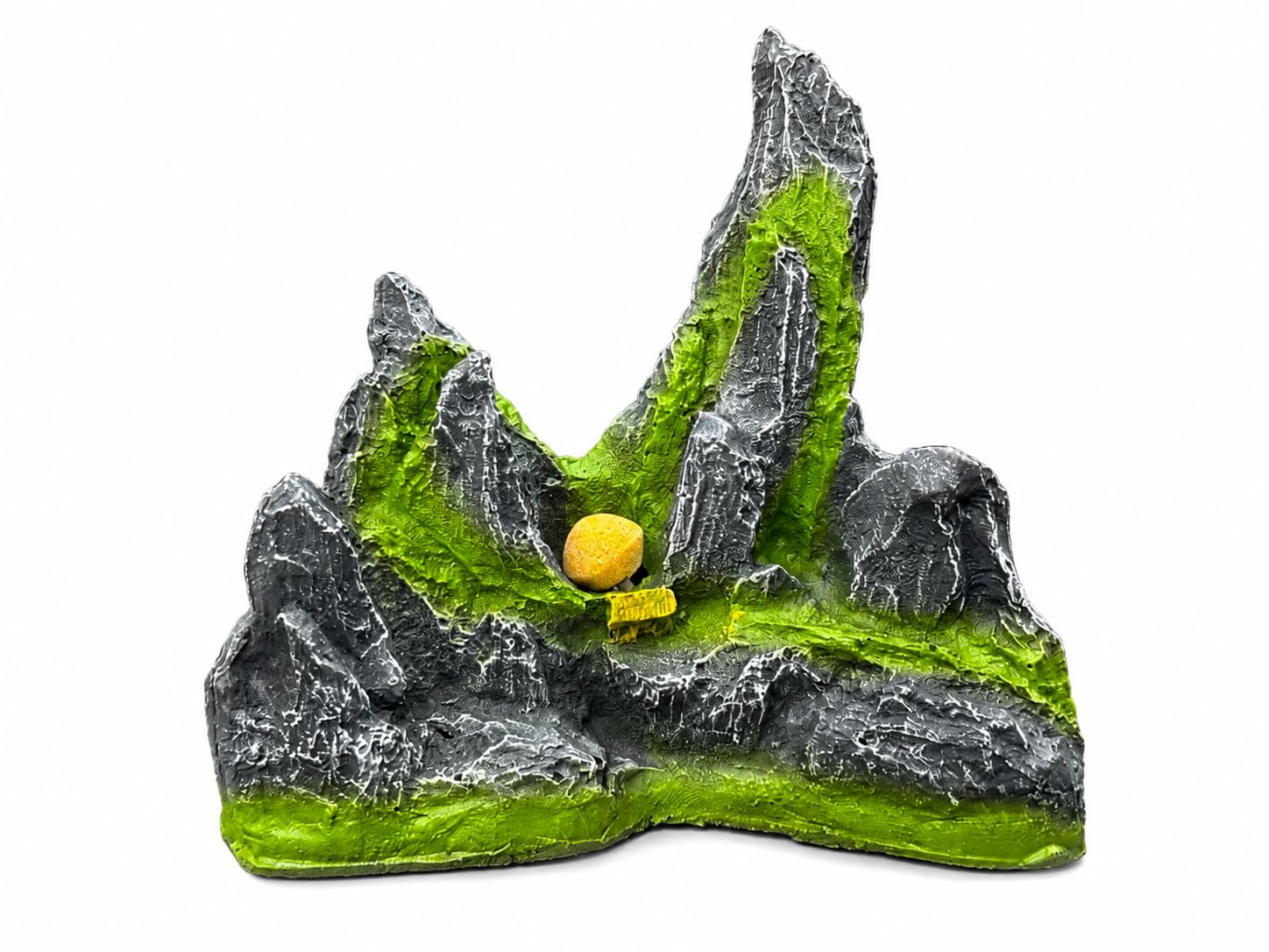 Fah® Aquarium Rock Hill S Decoration | Non- Toxic Resin Fish Tank Ornament | Durable Aquarium Decor | FAH | (21.5cm x 20cm x 4cm) by FAH
