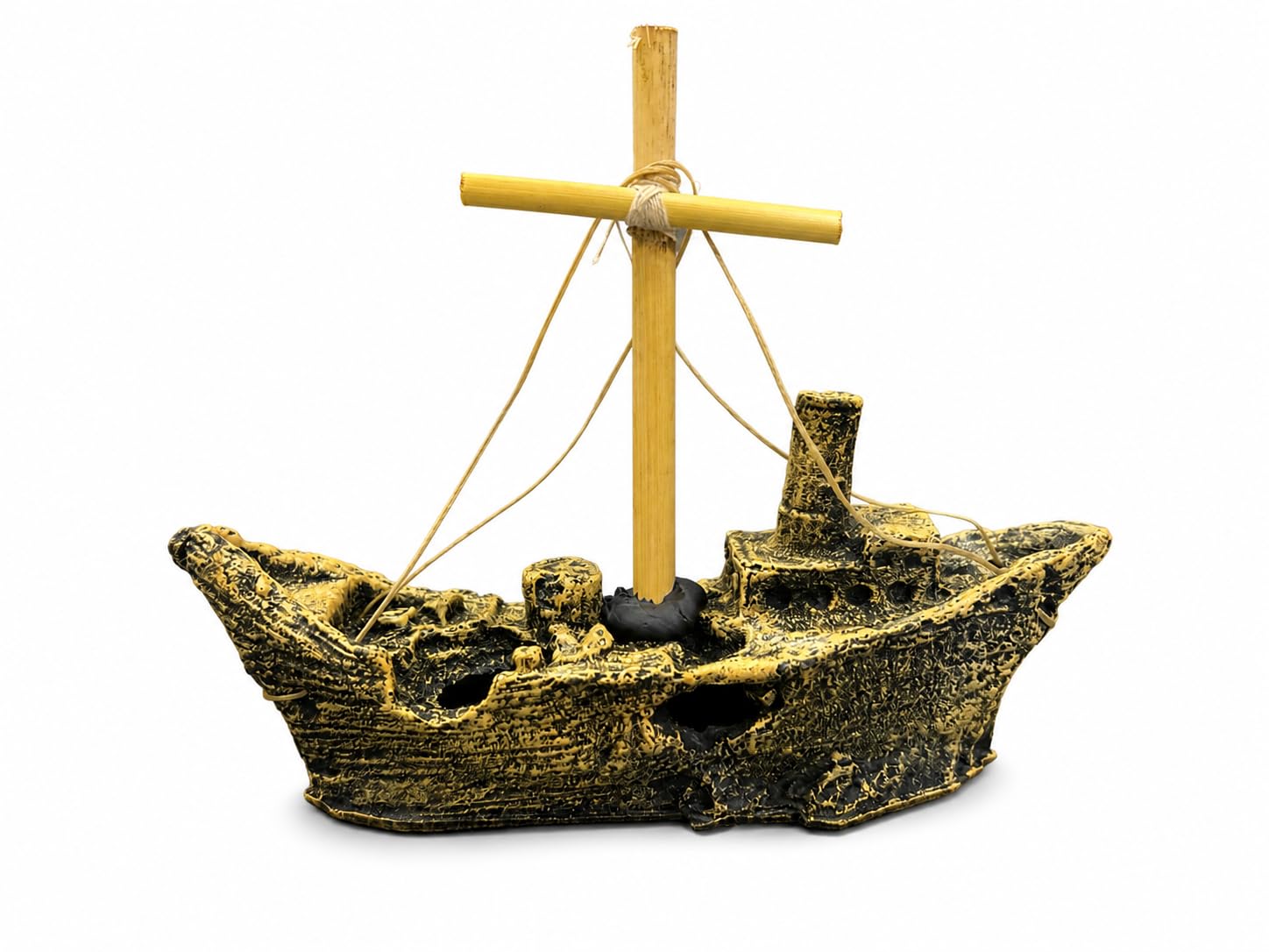 FAH® Aquarium Decoration Ship (22) | Table Decor | Medium Size (22 cm x 17.5 cm) by FAH
