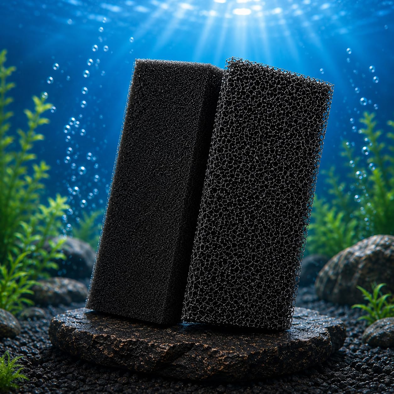 Minjiang Fish Tank Filter Sponge Aquarium | Filter Sponge | Pad Cotton for Fish Tank Washaable (SOBO90X30CMBLUE) by Minjiang