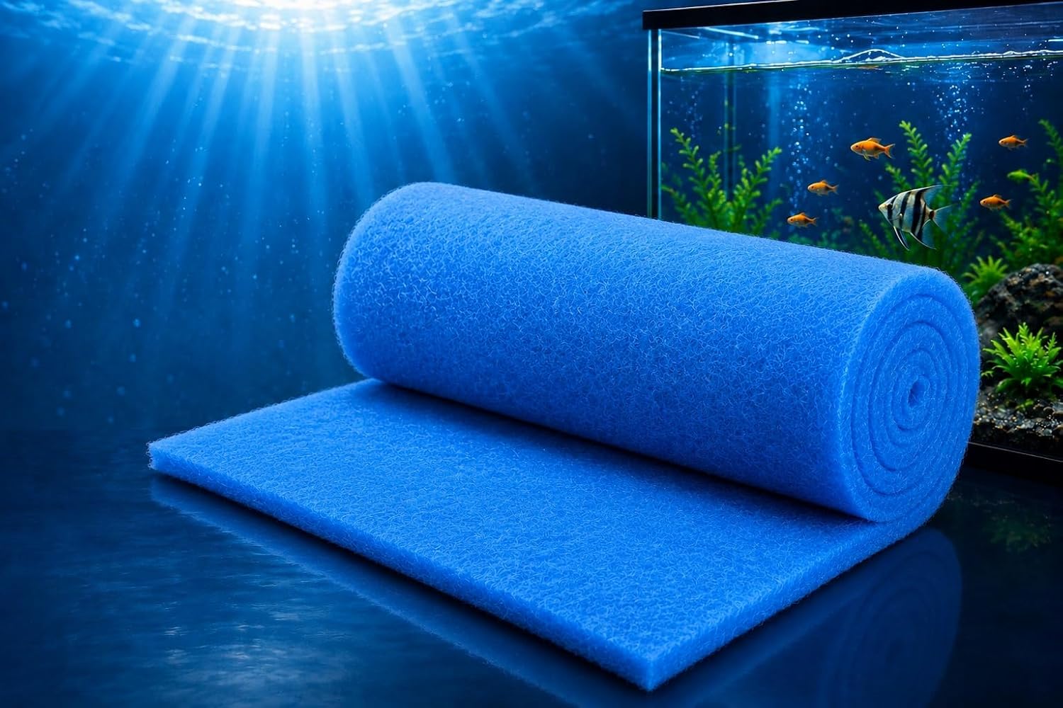 Minjiang 6pcs | Fish Tank Filter Sponge Aquarium | Filter Sponge | Pad Cotton for Fish Tank Washaable (SOBO90X30CMWHITE) by Minjiang