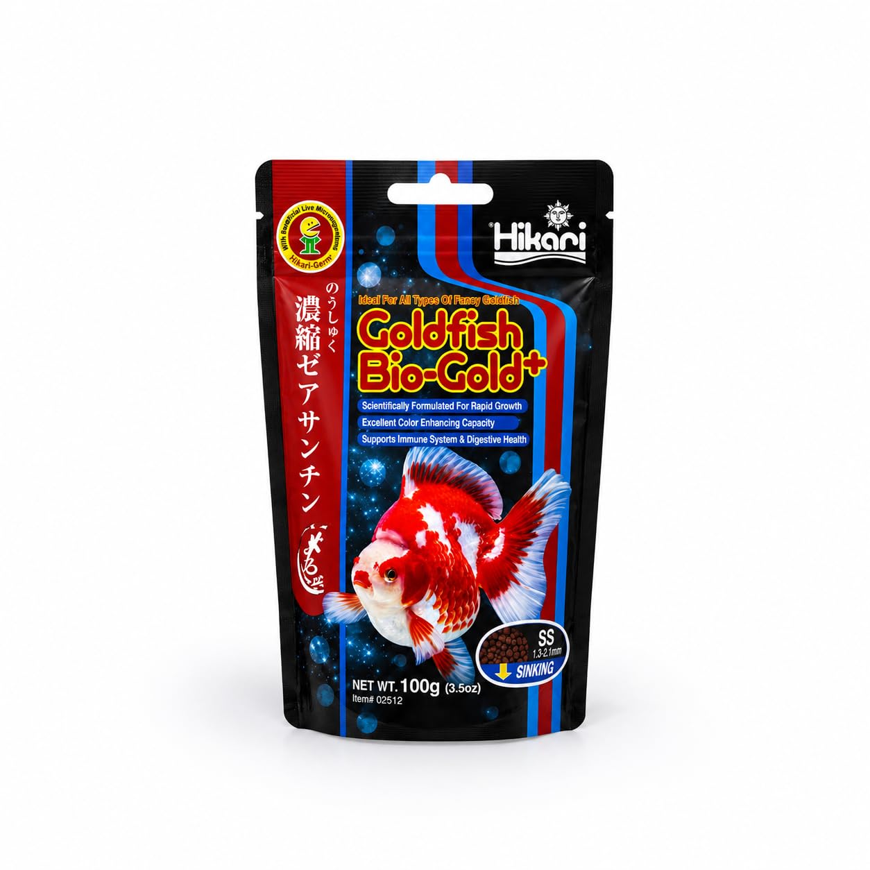 Hikari Goldfish Biogold Plus 100 gm - Sinking Fish Food, Adult, Granule by Hikari