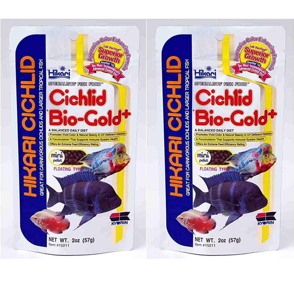 Hikari Cichlid Bio-Gold + Mini Pellets Floating Type Fish Food For All Life Stages, 57g by Hikari