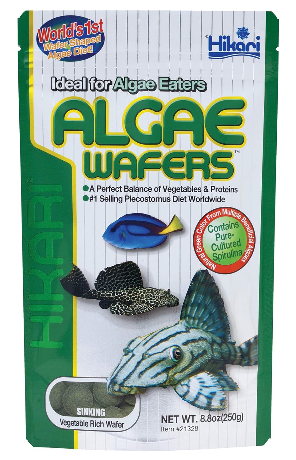Hikari USA Inc AHK21328 Tropical Algae Wafer, 249 g by Hikari