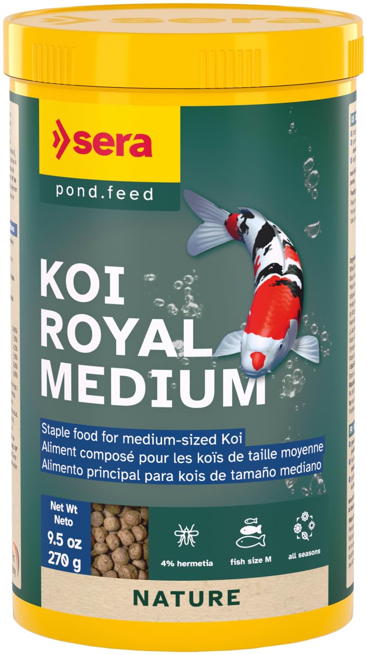 FAH Sera Koi Royal Medium 270g(New Packing) | Imported from Germany | Complete Koi Food Medium Size Pellet | Exp: 2029 by Sera