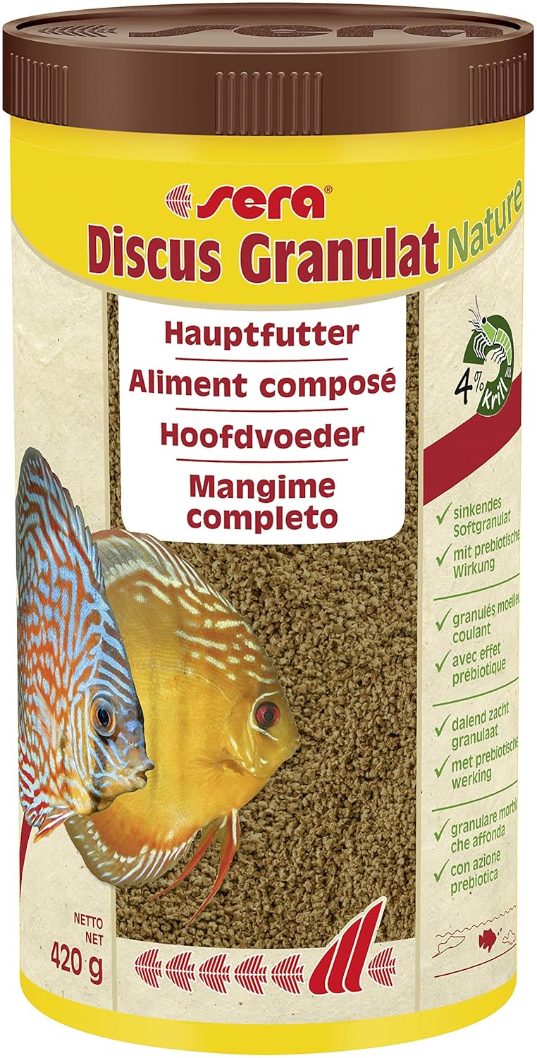 Sera Discus Granules 1.1 lb 1000 ml Pet Food, One Size, All Life Stages, Fish by Sera