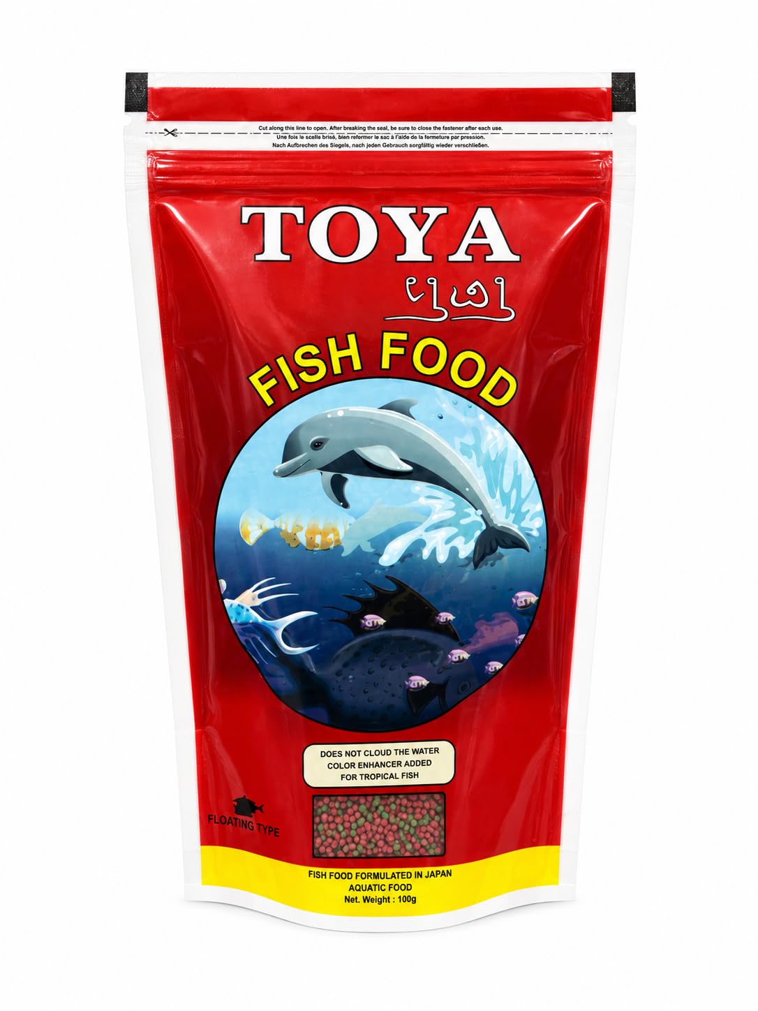 FAH TOYAA Fish Food 100gm Red Pack (Pack of 6) by Toyaa