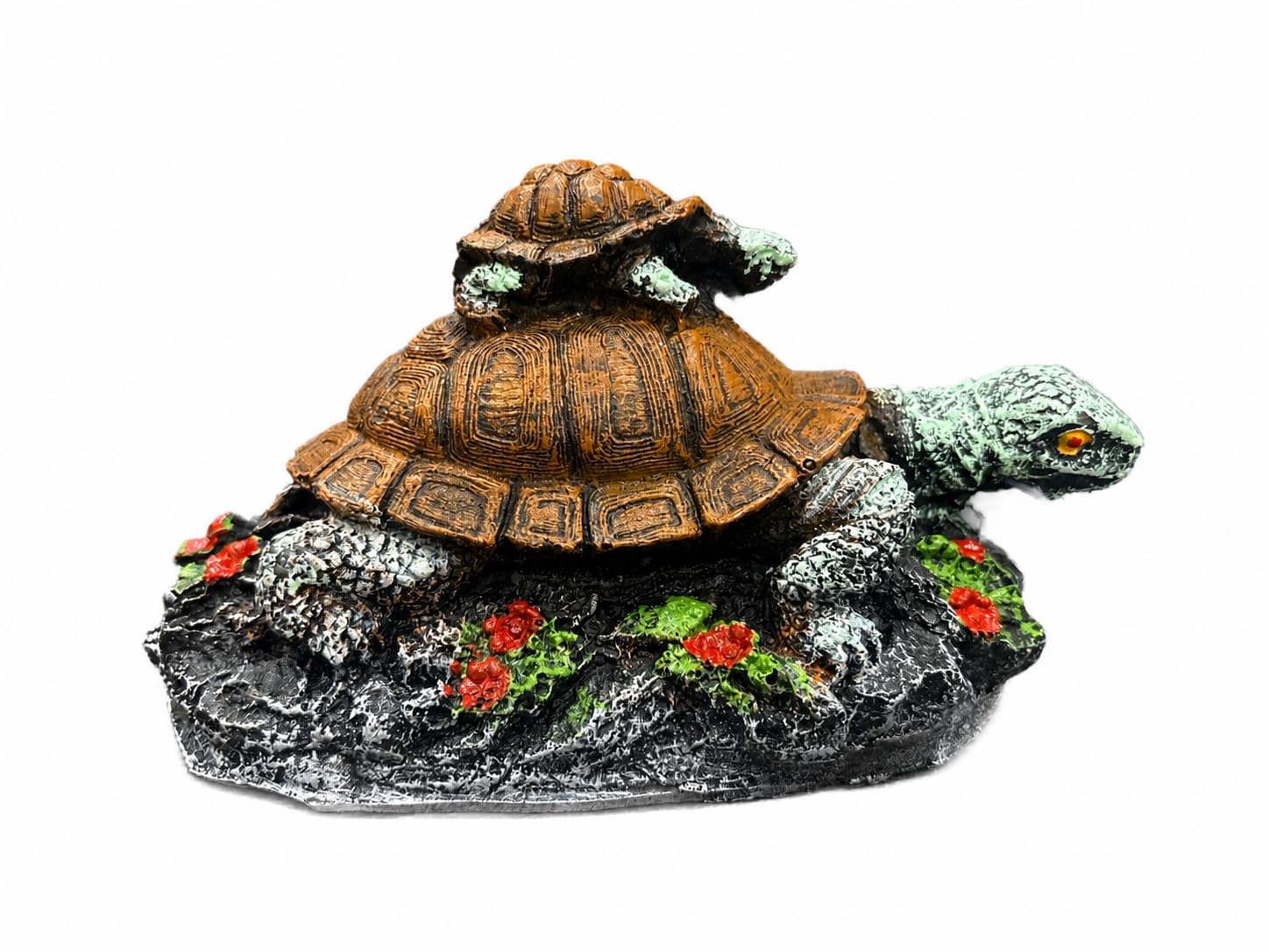 FAH® Aquarium Decoration Turtle | Vastu | Table Decor | Medium Size (21 cm x 11.5 cm) by FAH