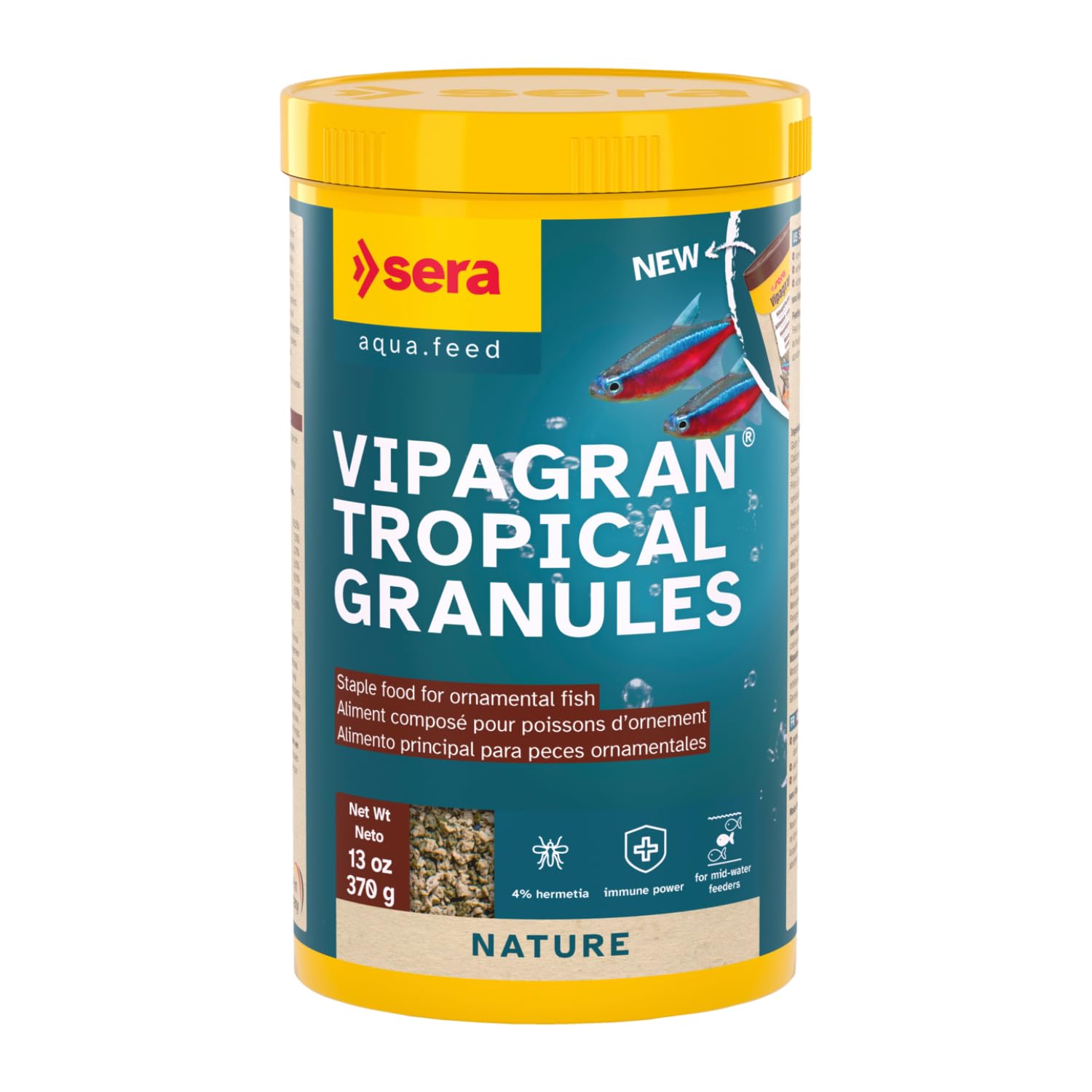 FAH Vipagran Granules 370g Imported Feed from Germany Healthy Choice for Tetra & Small Fishes All Types of Fishes by Tetra