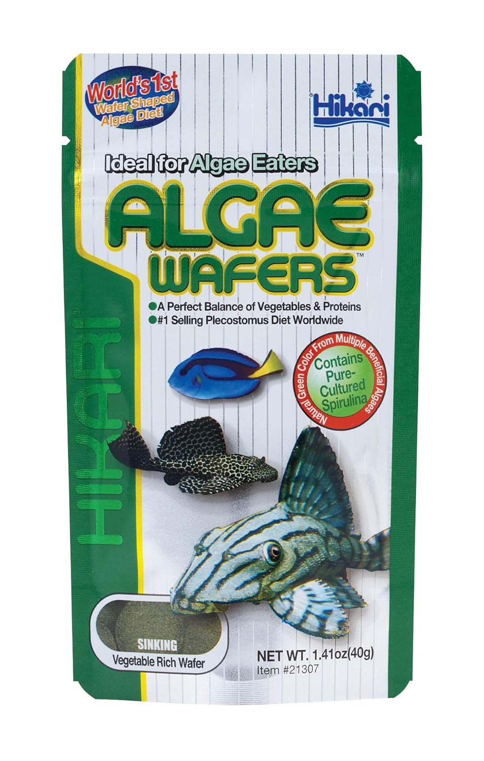 Hikari Usa Inc Tropical Sinking Algae Wafers For All Life Stages Fish, 40G by Hikari
