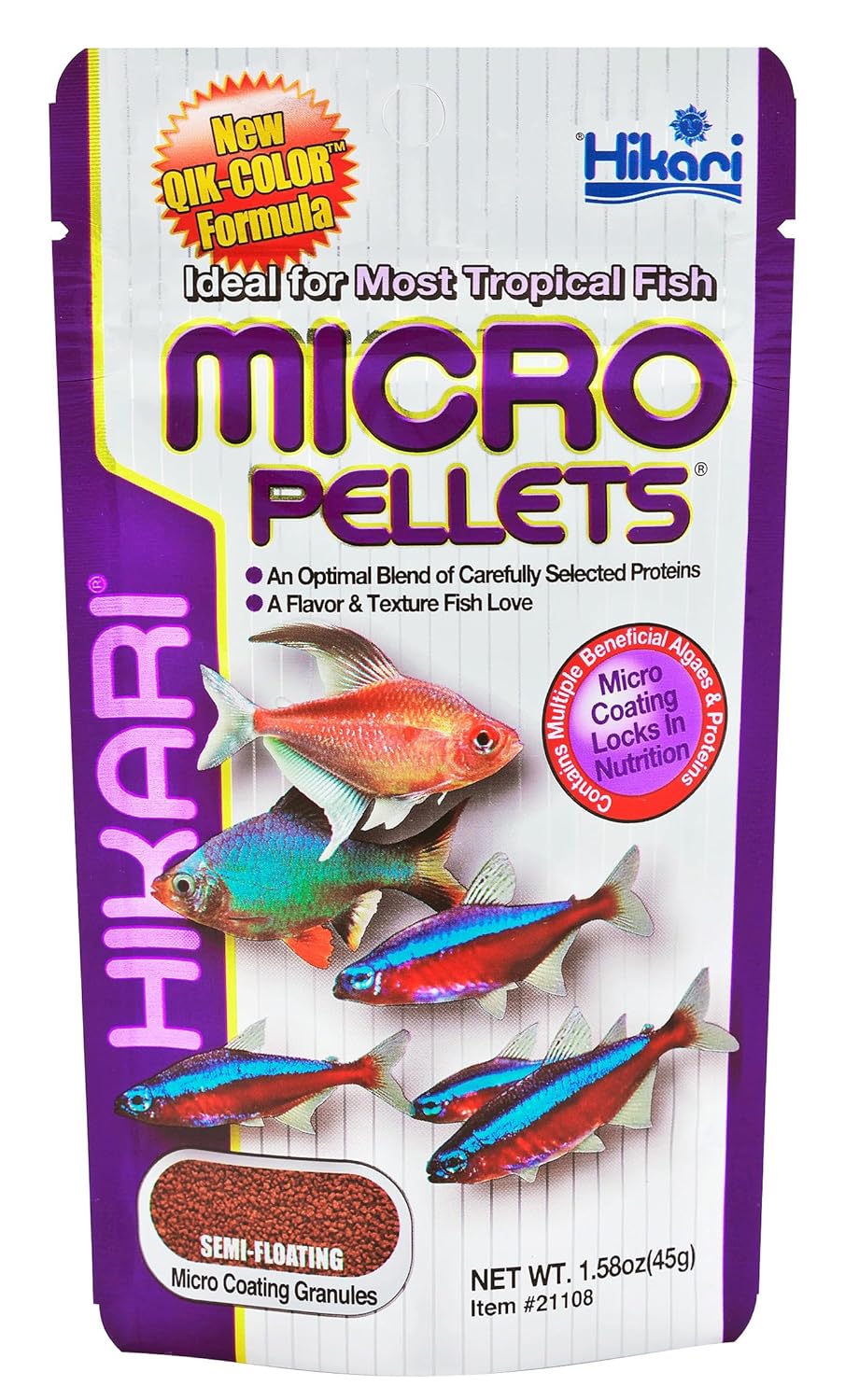 Hikari Usa Inc Ahk21108 Tropical Fish Micropellets 45Gm. - All Life Stages by Hikari
