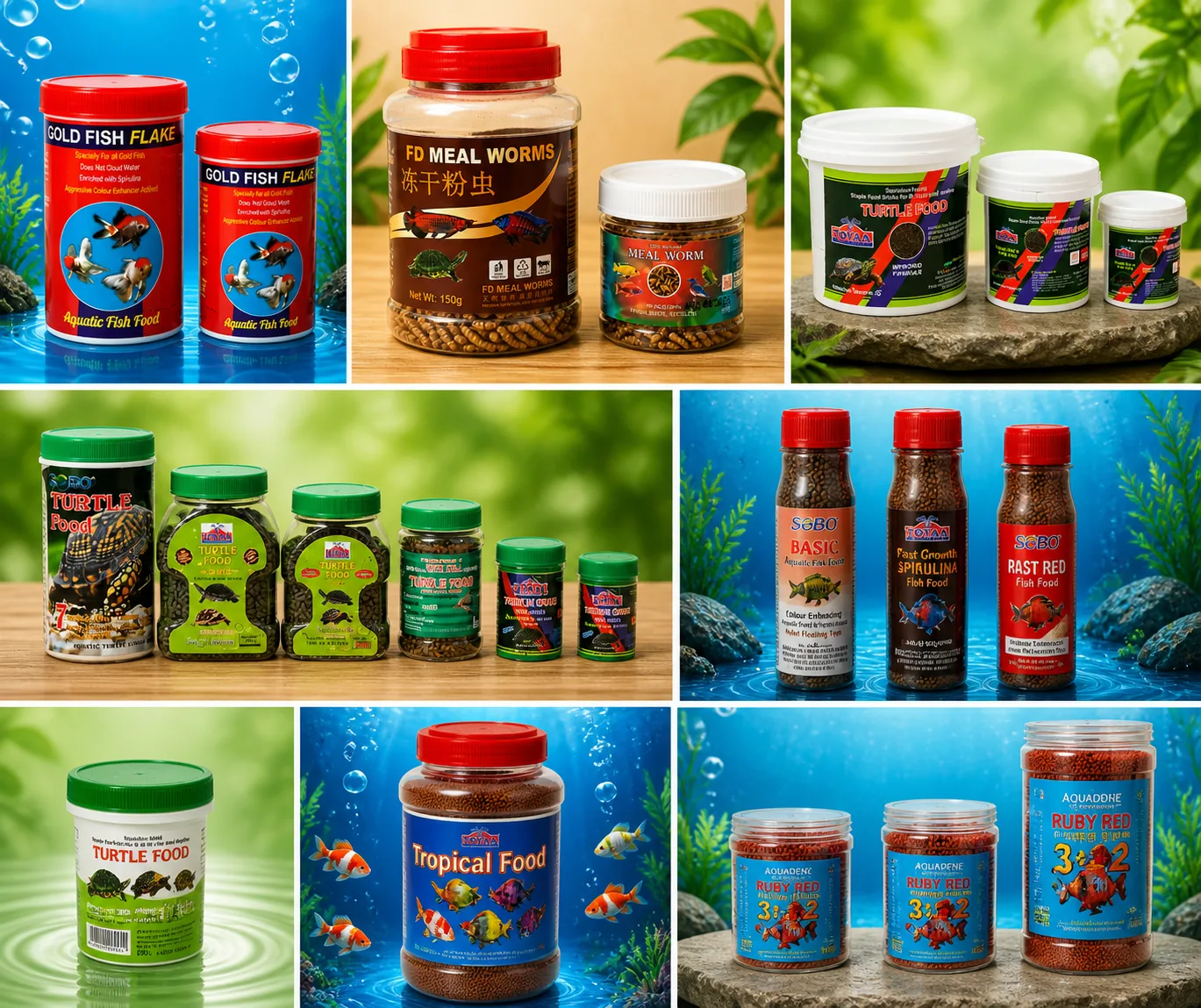 Fish Food Complete Display Range by Generic