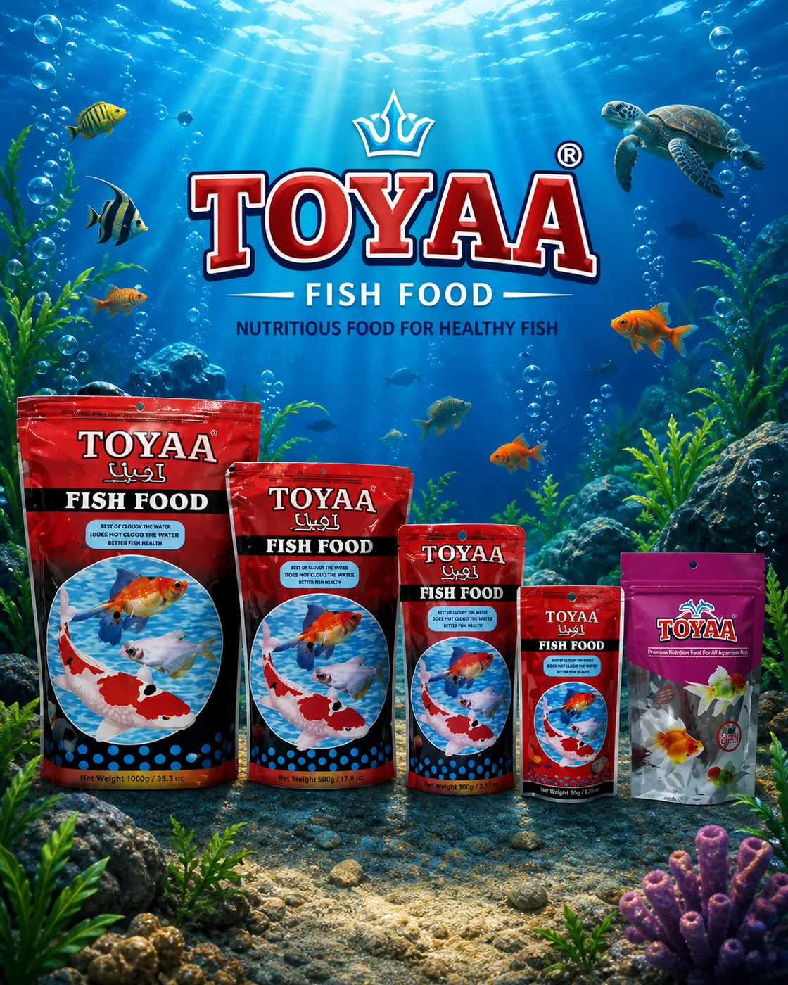 Toyaa Fish Food Range by Toyaa