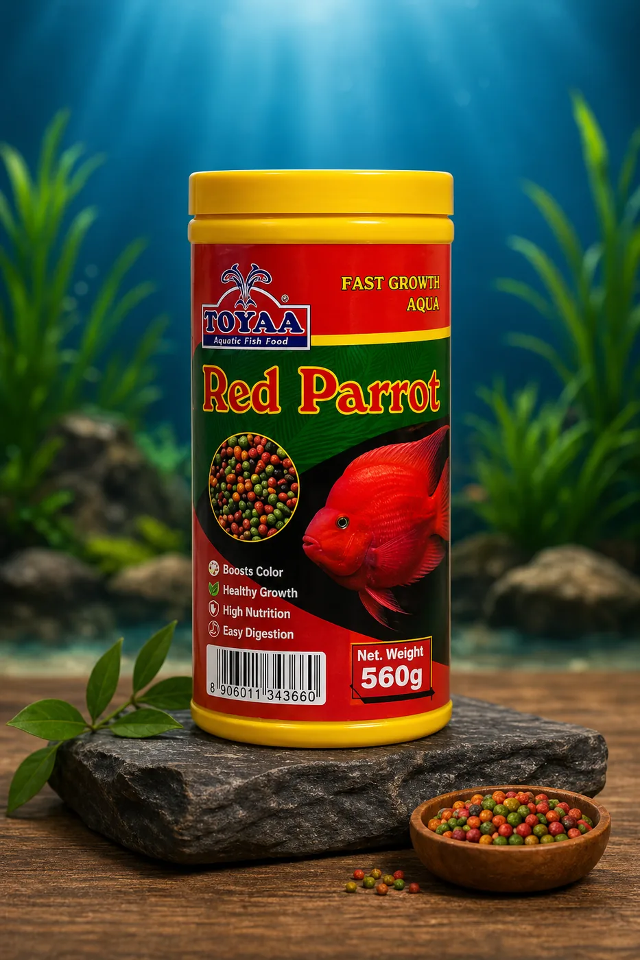 Red Parrot Fish Food by Generic